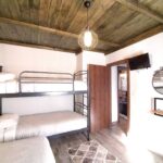 Family bedroom with bunk bed in Apartment Smaro at Rustic House Embonas Rhodes